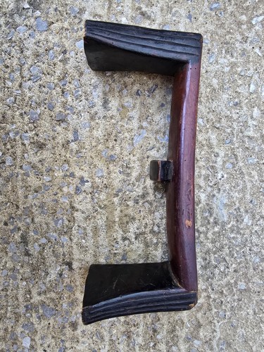 African carved wooden headrest - african,