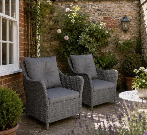 Rattan wicker garden chairs - wicker,