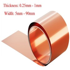 Copper Sheet Strip 0.25mm