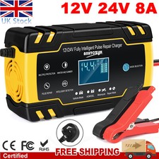 Car Battery Charger 12V 24V 8A