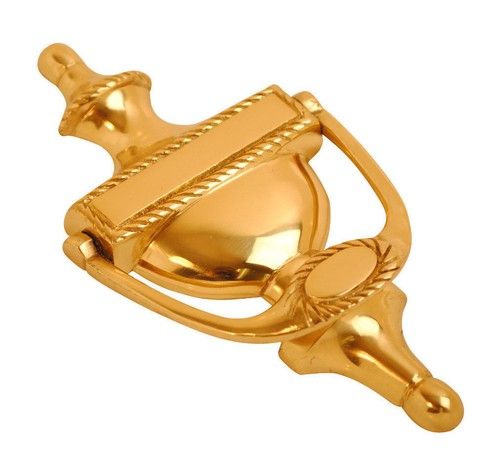 Door knocker polished brass - knocker, or