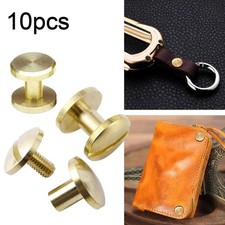 10Pcs Brass Solid Rivet Belt