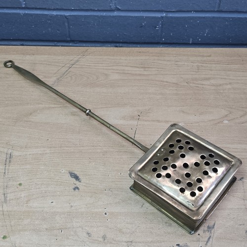 Antique brass chestnut roaster - chestnut,