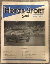MOTOR SPORT Magazine SEP 1945