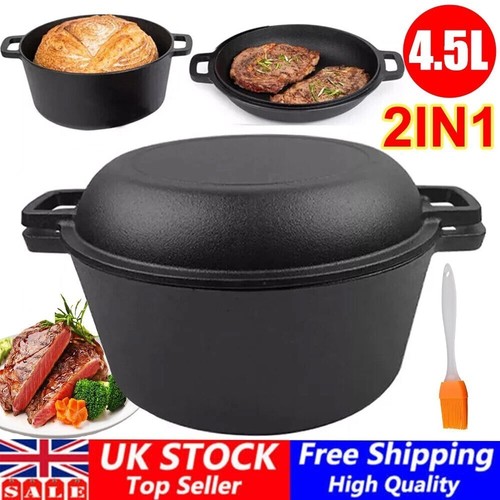 Cast iron casserole pot pan - pot,