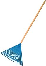 Plastic Garden Rake Leaves Lawn Hay 45cm / 17" - 20 Tins - Ideal Gardening Tool