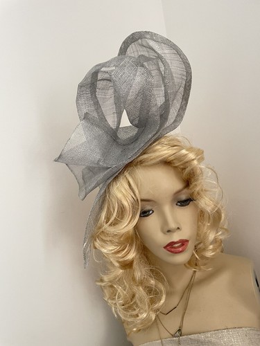 Fascinator silver grey - fascinator,