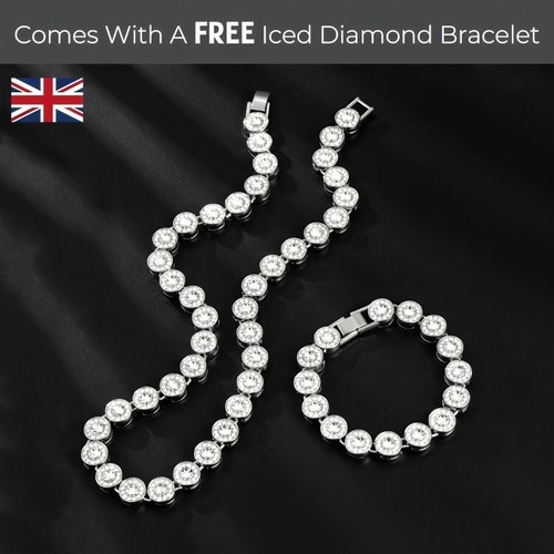Men iced cuban link chain - cuban,