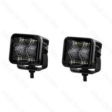 Hella Black Magic 2.7" Cube Flood Light Kit 1400lm Stealth Look Off Road 12-24V