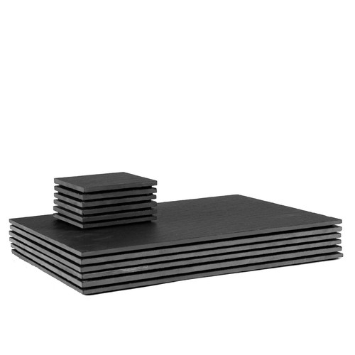 Piece linea rectangle slate - 12,