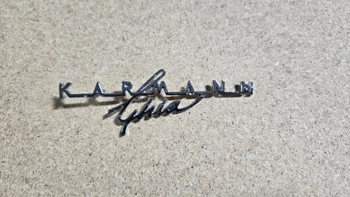 Karmann ghia script - vw, emblem
