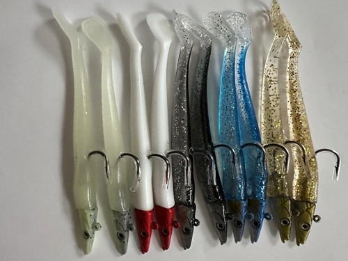 10pcs sandeel lures sea - 10pcs, –