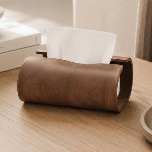 Wooden tissue box holder - tissue,