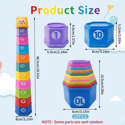 Building beakers nesting cups - building,