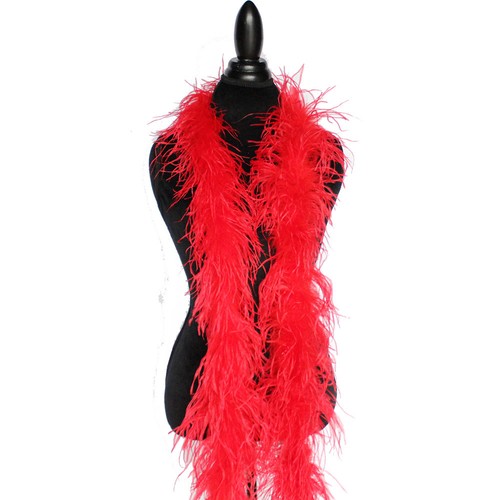 Red 2ply ostrich feather - 2ply,