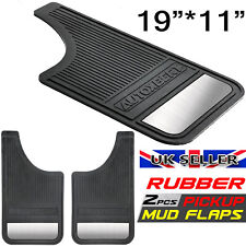 2pc Heavy Duty Rubber Mud Flaps Van Trucks Car Splash Guards W/ Night Reflectors