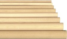 30cm Birch Wood Dowels Solid