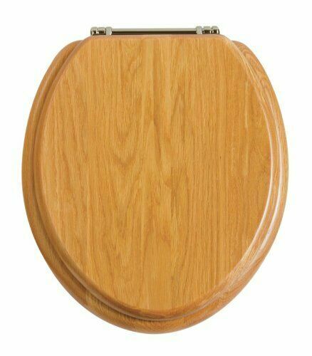 Heritage oak toilet seat with - oak,