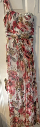 Quiz floral one shoulder - floral,