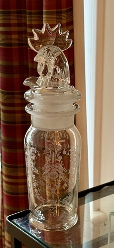 Heisey glass cobel - cobel, rooster