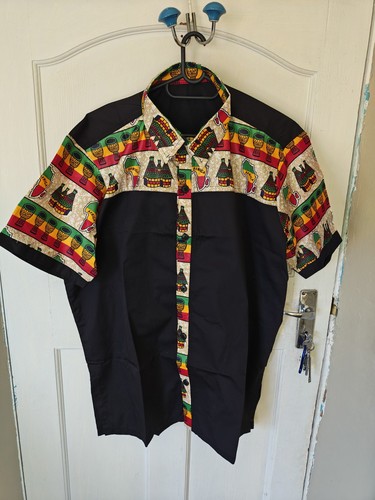 Black dashiki style african - black,