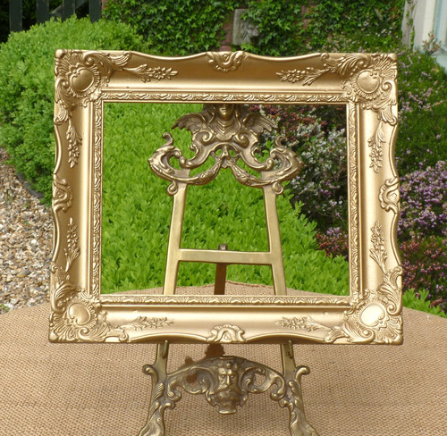Wooden gold picture frame