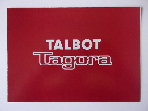 Talbot tagora orig 1981 mkt - orig, uk