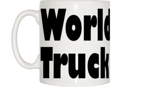 World best truck driver - truck, mug