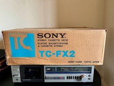 Sony TC-FX2 Vintage Stereo Cassette Deck — UNTESTED / AS-IS / NO RETURNS