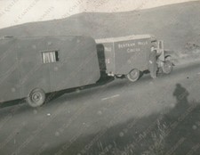 1960c Circus Bertram Mills Caravan Caravan on the Road Photo