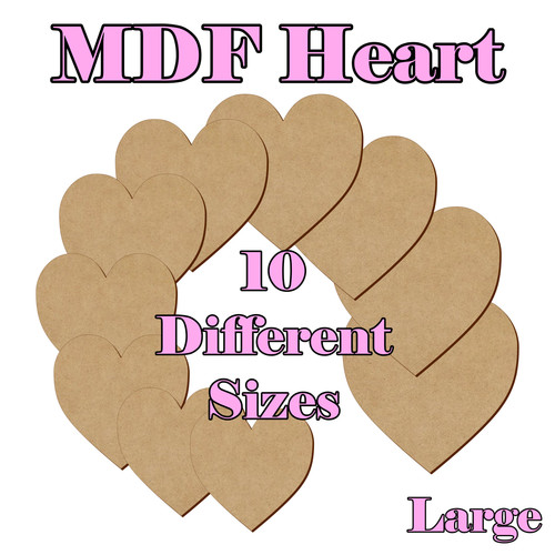 Wooden mdf heart - mdf, to