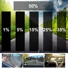 CAR WINDOW TINT FILM KIT TINTING SUPER DARK BLACK LIMO 1% 5% 15% 35% 75CM x 6M