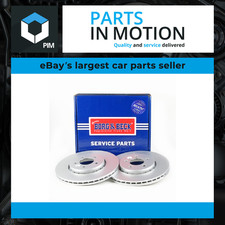 2x Brake Discs Pair Vented