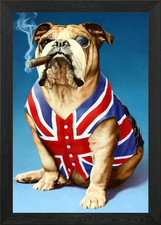 British Bulldog Framed Wall
