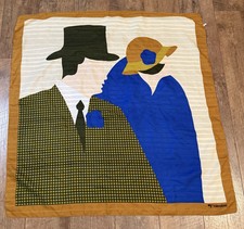 Valentino Square Scarf 33” Man & Woman 1920’s Made In Italy
