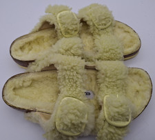 BIRKENSTOCK BIG BUCKLE SHEARLING TEDDY LEMON ARIZONA - UK 4.5, EUR 37 REGULAR