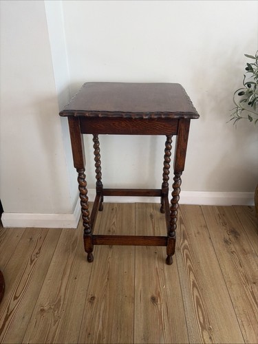Vintage oak barley twist side - barley,