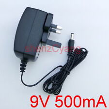 UK 9V 500mA GENUINE DVE AC/DC Switching power adapter 0.5A supply DC plug 5.5mm