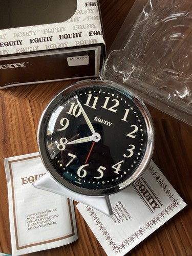 Vintage equity alarm clock - equity,