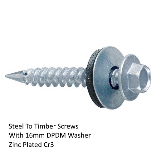 Timber tek roofing screws - tek,