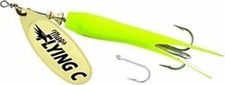 Mepps Flying C In Line Spinner 3 1/4" 5/8 Oz Hot Chartreuse/Gold FC58TPHC-G