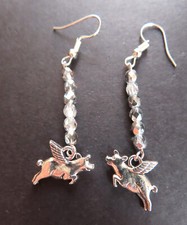BEADED SILVER PLATED FLYING