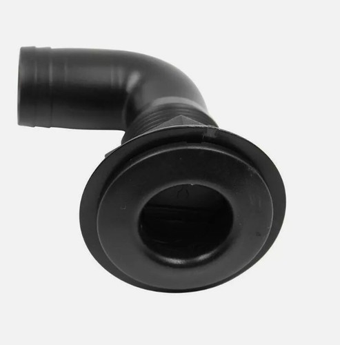 Black thru hull - black, 90