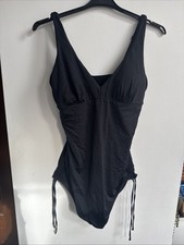 Pour Moi Women's Maternity Swimsuit Size 16, Black with tie detail