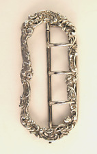 Art Nouveau silver belt buckle. Birmingham 1883 (i). Wedding film prop