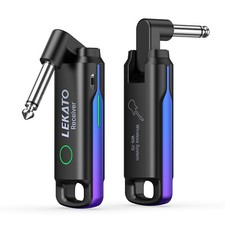 LEKATO UHF Wireless Guitar System Transmitter Receiver 70 Channels Rechargebale