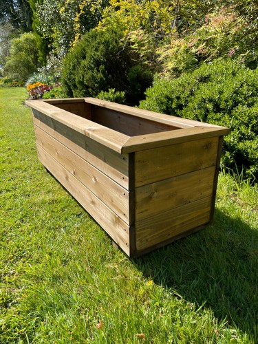 Trough rectangle wooden garden - wooden,