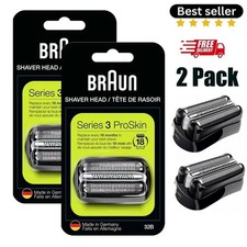 New 2Pack Braun Series 3 32B Shaver Replacement Head ProSkin Electric Shavers