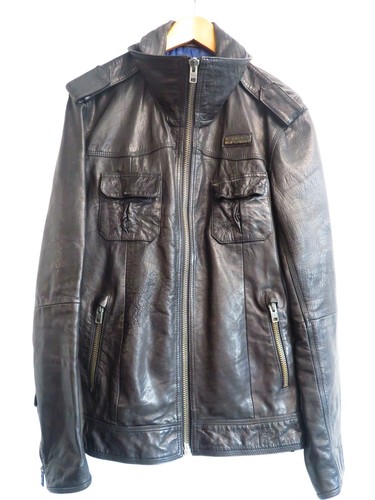 Superdry ryan leather jacket - -,
