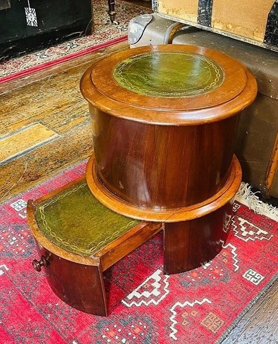 Victorian cylindrical mahogany